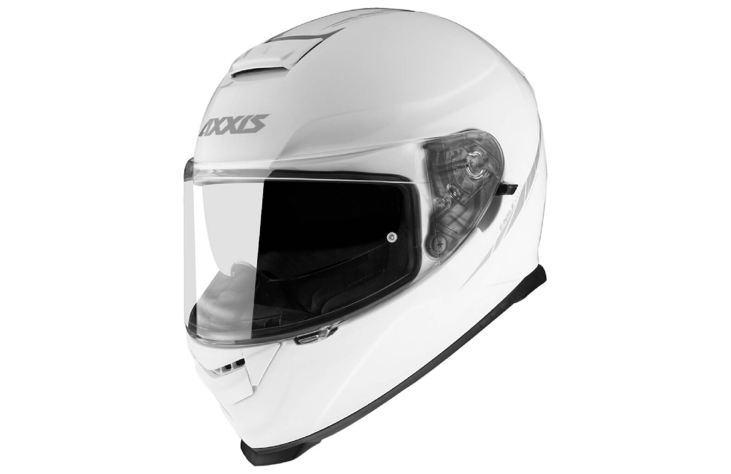 Hjälm Axxis Eagle vit XS-XXL